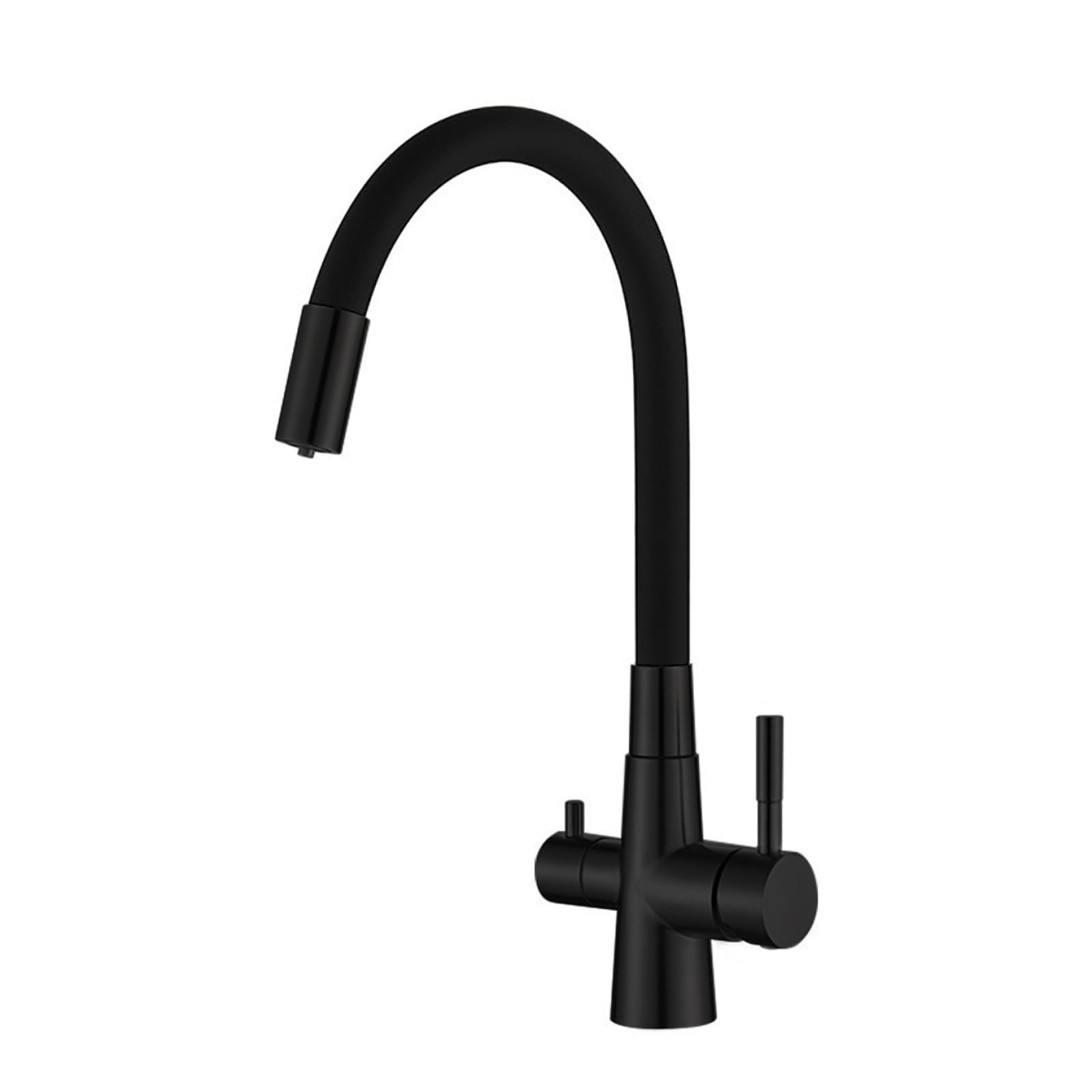 Fanjubei Black Kitchen 304 Stainless Steel Hot And Cold Water Purification Faucet