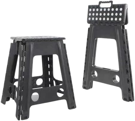 Super Strong Folding Step Stool Large - 17 Inch Height Anti Slip Top Holds up to 150 Kg, Sturdy and Stable, Perfect Kitchen Step or Bathroom Step