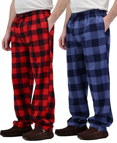 Image of Andrew Scott Men's Flannel Drawstring Pajama Pants | Plush Flannel Fleece | Pockets | Drawstring