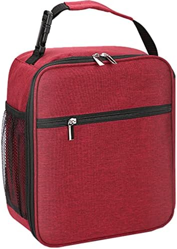 Lunch Bag for Men & Women, Insulated Lunch Bag for Boys Girls, Leakproof Portable kids Lunch Box With Bottle Holder And Clip On Handle, Keep Food Fresh And Warm For Work, School, Outdoor (Black)
