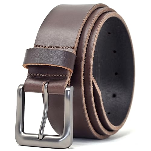 Ashford Ridge 38mm Leather Belt - Brown Medium