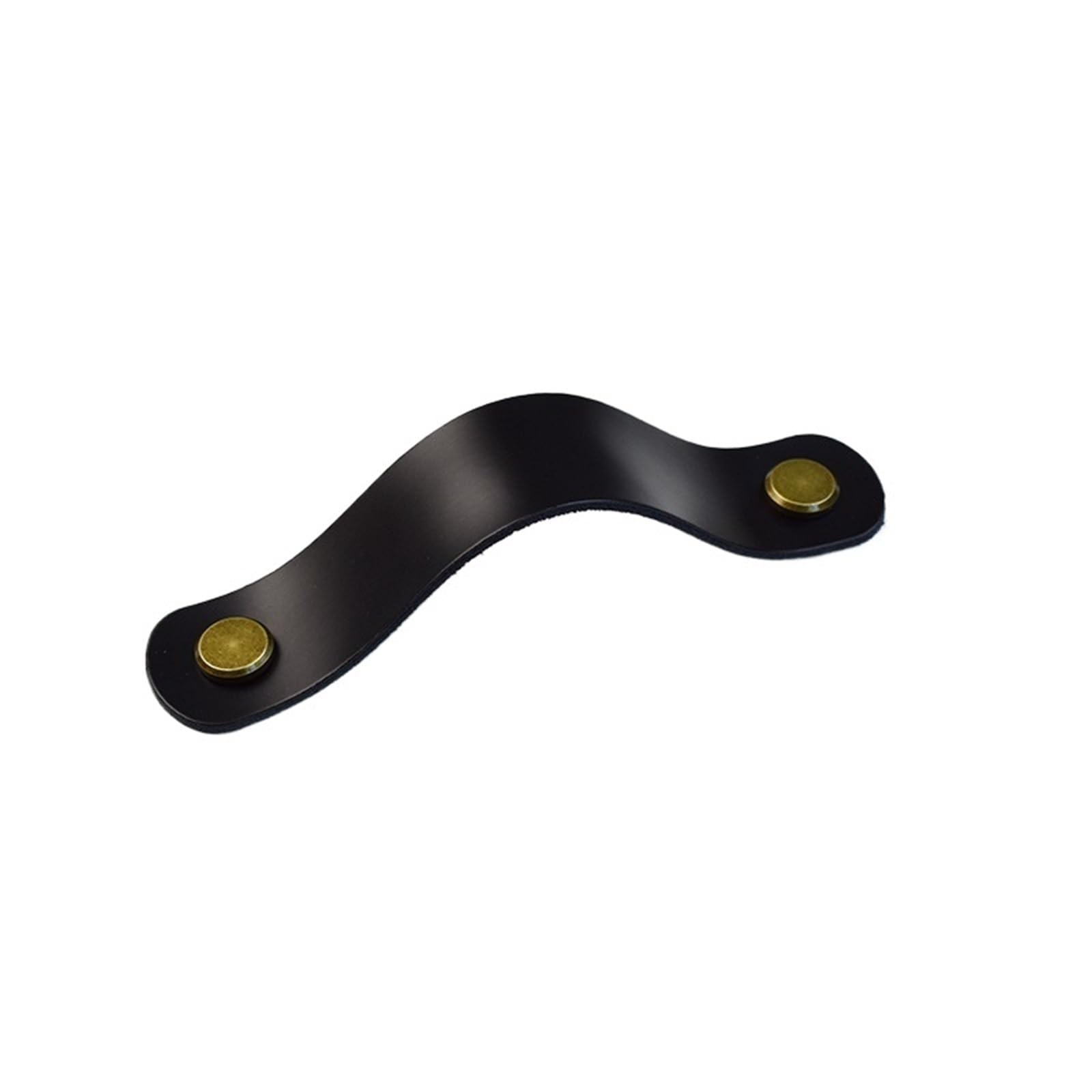 Cqahdsevf Black Bronze Head Leather Drawer Pulls, Black Leather Drawer Pulls For Furniture Multicolor(Black Bronze Head)