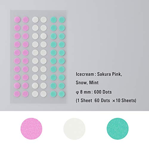 Cinta adhesiva Stalogy S2 parches de puntos de 8mm para marcar calendarios y notas de oficina 3
