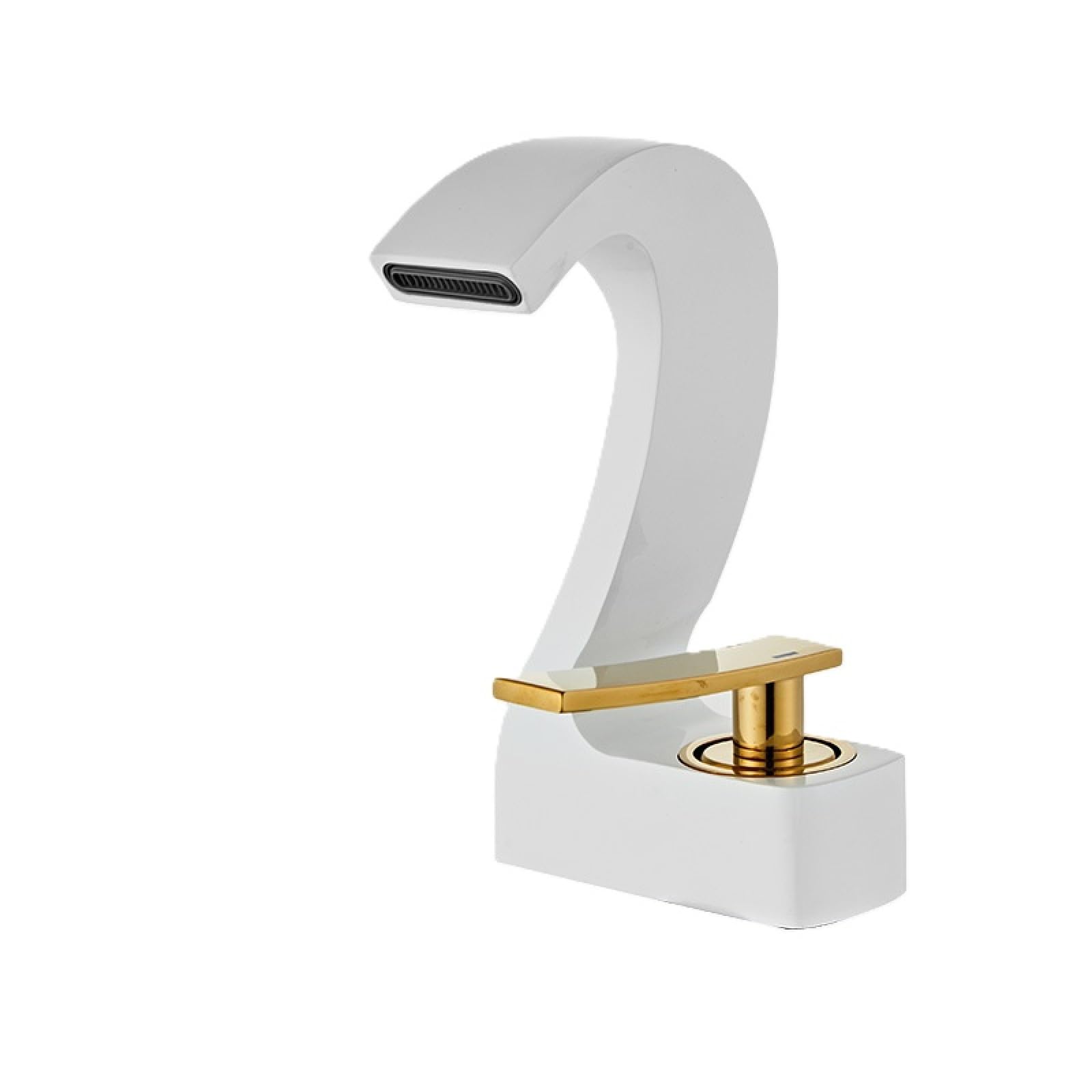 Fanjubei Platinum Copper Basin Hot And Cold Water, Waterfall Style, Washbasin Faucet,