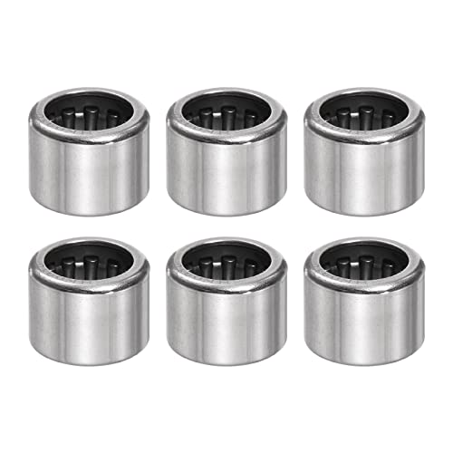 HARFINGTON 6pcs HK0910 Needle Roller Bearings 9mm Bore 13mm OD 10mm Width Chrome Steel Open End for Transmissions Gearboxes