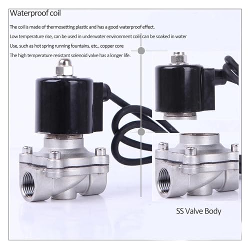Électrovanne de fontaine en acier inox robuste pour installations sous-marines - 5
