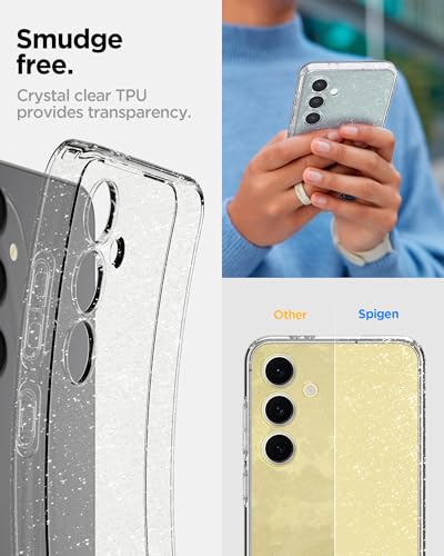 Spigen Liquid Crystal Glitter Designed for Galaxy S24 FE Case (2024) - Crystal Quartz - image 6