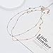 Izpack Minimalist Ball Choker Necklace for Women Rose Gold Satellite Beaded Chain Layering Simple Chokers Adjustable (Rose Gold)