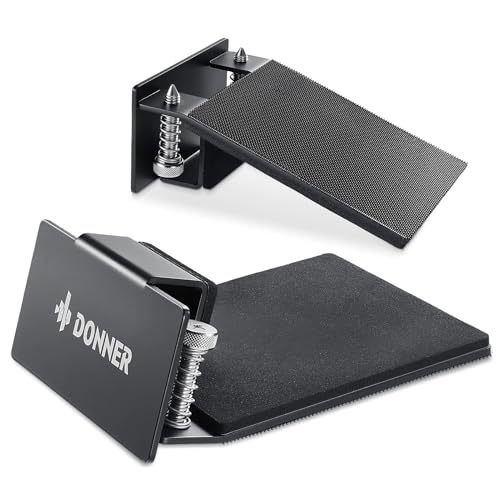 Donner Bass Drum Anchor, Kick Drum Stopper, Anti-Slip Drum Accessory, Works on Drum Rugs, Mats, Carpets, Floor, Portable Drum Stabilizer, Lightweight, Black - image 1