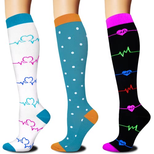 Medizinische Kupfer-Kompressionssocken für Männer und Frauen, Zirkulation, 20-30 mmHg, abgestufte Stützsocken für Fußball, Laufen, Krankenschwestern Cover
