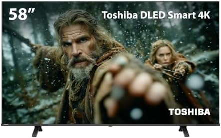 Smart TV DLED 58" 4K Toshiba 58C350NS VIDAA 3 HDMI 2 USB Wi-Fi