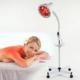 SCDGRW Infrared Heat Lamp, 275W Red Light Therapy Lamp - Near Infrared Heat Lamp with Adjustable Stand, Neck Shoulder Back Muscle Relaxation, Home Use