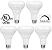 5-pack BR30 LED Bulb by Bioluz LED SEE Series, Warm White (2700K), 700 Lumen, 65w Dimmable LED Floodlight (uses 9w) - 5-Pack