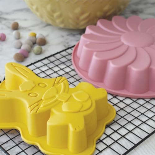 Tala Flower Shaped Cake Mould, Perfect for Cakes, Pink, 23.5cn - Image 3