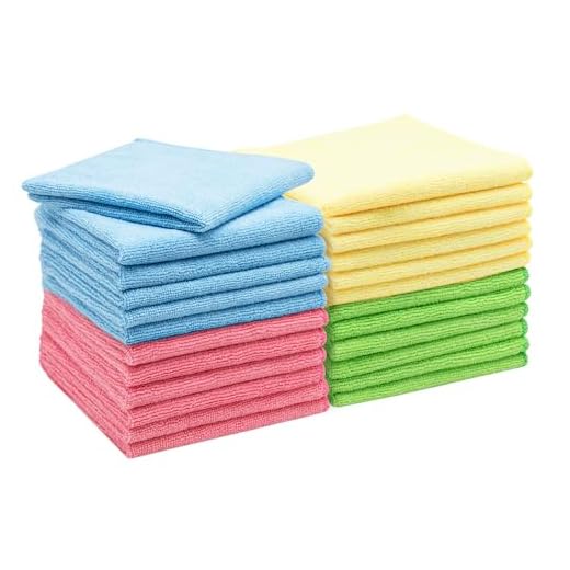 ZOLLNER Set de 24 bayetas de Microfibra, 32x32 cm, Colores Variados