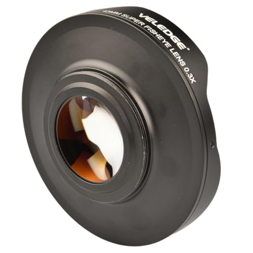 Adaptador de lente ojo de pez de 37 mm 0.3X ultra gran angular HD para móvil y cámara DSLR 4