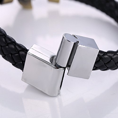 Cg Costume 8869 Bleach Bracelet Black Leather Ichigo Kurosaki Alloy Cosplay Costume thumb #2