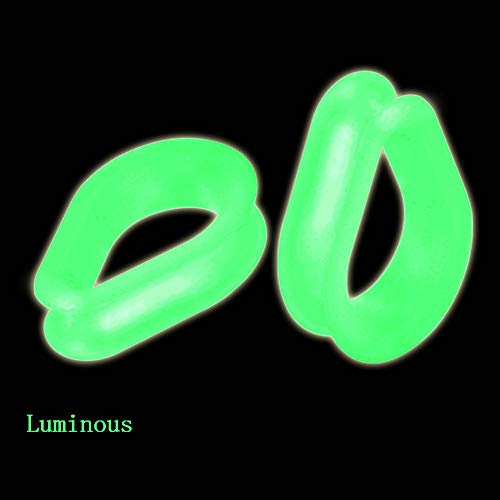 Ipink-18Pcs Hollow Silicone Teardrop Ear Piercings Ear Plugs And Tunnels Pircing Gauges Earrings Stretchers Body Jewelry (9 Pairs Of Gauge=00G(10Mm)) #TOP2