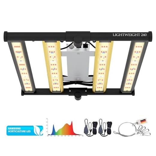 THE GROW 240 Watt Vollspektrum LED (mit UV- und Infrarotlicht) mit 780 Dioden, leistungsstarke Pflanzenlampe, Dimmbar, Daisy-Chain Funktion, optimal für Growzelt / 2,9 umol/J