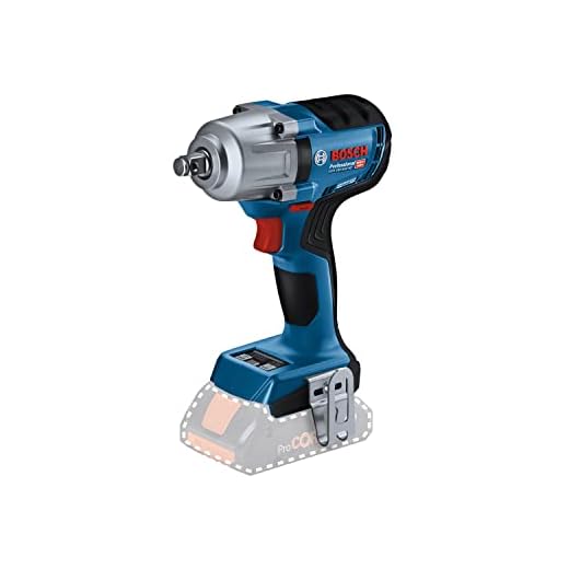 Bosch Professional 18V System Akku Drehschlagschrauber GDS 18V-450 HC (Anziehmoment 450 Nm, Losbrechmoment 800 Nm, ohne Akku/ Ladegerät)