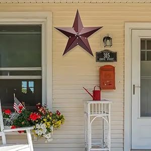 Qobumy24rusticmetallargebarnstarwalldecorhandmaderedbarnstarindoororoutdoordecorationstarforoutsidetexasstarsartvintagewesterncountryhomefarmhousewallartdecor Urban Country Home Decor Qobumy 24 rustic metal large barn star wall decor handmade red barn star indoor or outdoor decorationstar for outside texas stars art vintage western country home farmhouse wall art decor urban country home decor