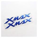 Condición: 100% a estrenar DOCAISIC Emblema 3D de la Motocicleta Emblema de la Etiqueta de la Etiqueta del Tanque Xmax Pegatina para Yamaha 250 300 XMAX250 XMAX300 16.1 x 2.7cm para la Moto (Color : Blue)