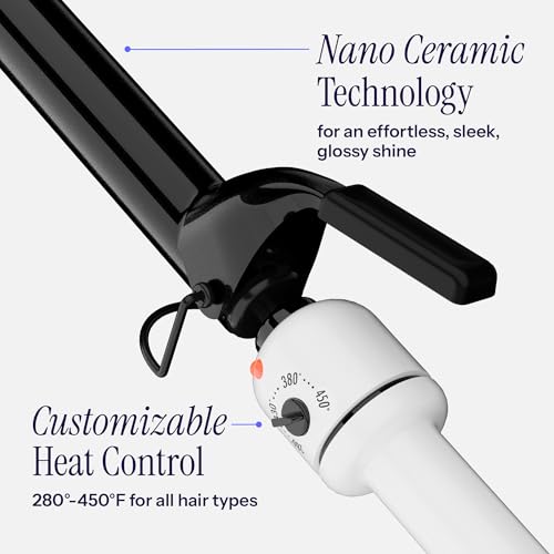 HOT TOOLS Pro Artist Nano Ceramic Curling Iron/Wand | For Smooth, Shiny Hair (1-1/4" in)