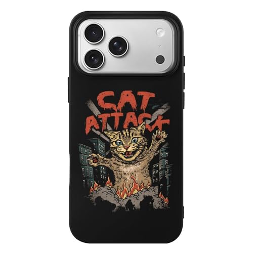iPhone 17 Pro Max ケース カバー 猫の攻撃 かわいい 猫柄 と互換性のある 携帯ケース アイフォン iPhone 17 Pro Max ケース Case ワイヤレス充電対応 TPU 耐衝撃 人気