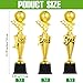 Foilswirl 1st 2nd 3rd Place Trophy Plastic Trophy Award for Sports Tournament Funny Prize Cup for Football Soccer Competitions Reward Ceremony(3 Pcs,Innovative)