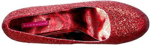 Pleaser Pink Label Women's Teeze-06Gw Platform Pump, Red Glitter, 13 M Us #TOP4