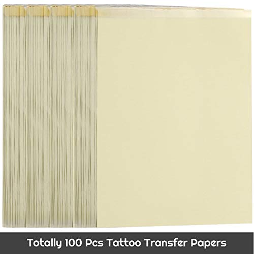 Tattoo Transfer Paper, Cridoz 100 Sheets Tattoo Stencil Transfer Paper for Tattooing - Image 3