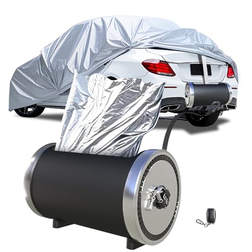 Fully Automatic Car Cover with Remote Control, Waterproof All Weather Smart Car Cover, Outdoor Rain Sun Protection Windproof Universal Fit Retractable Car Tent for Sedan SUV (Small, 1.5M)