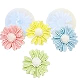 GDLCETK Moldes para velas Daisy-Shaped Candle Molds 2-Pack Silicone Molds for Resin/Wax/Soap Making Reusable DIY Handmade Craft Gift - Non-Stick & Easy