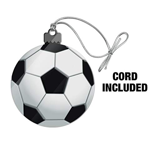 Soccer Ball Football Acrylic Christmas Tree Holiday Ornament #TOP16