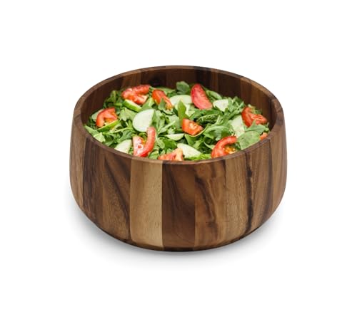 Ironwood Gourmet Acacia Wood Tulip Fuit and Salad Bowl