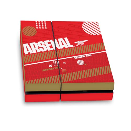 Skin Arsenal FC pour console PS4 autocollant vinyle rouge et or