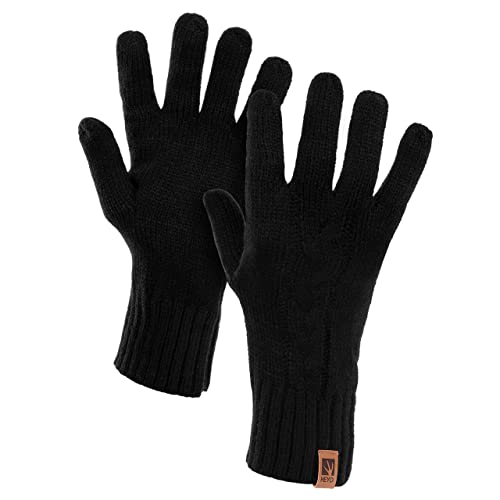 HEYO Dames wintermuts slangsjaal handschoenen 3-delige set | warme wintermuts sjaal winterhandschoenen beanie gevoerd HZ004 - Image 4