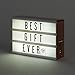 My Cinema Lightbox - Rose Gold Light Box, 4x6 inches - Micro LED Marquee light box for kids with 100 Letters, Numbers and Emojis - DIY Mini Sign, with Matching Braided Rose Gold USB Cable