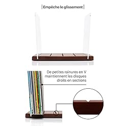MÖNKE Rangement pour disques vinyle de qualité supérieure – Un porte-disque de style milieu du siècle – Capacité de 60… - Les Beatles, Paul McCartney, John Lennon, RIngo Starr, George Harrison MÖNKE Rangement pour disques vinyle de qualité supérieure - Un porte-disque de style milieu du siècle - Capacité de 60… – Image 3
