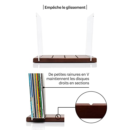 MÖNKE Rangement pour disques vinyle de qualité supérieure – Un porte-disque de style milieu du siècle – Capacité de 60… - Les Beatles, Paul McCartney, John Lennon, RIngo Starr, George Harrison MÖNKE Rangement pour disques vinyle de qualité supérieure - Un porte-disque de style milieu du siècle - Capacité de 60… – Image 4