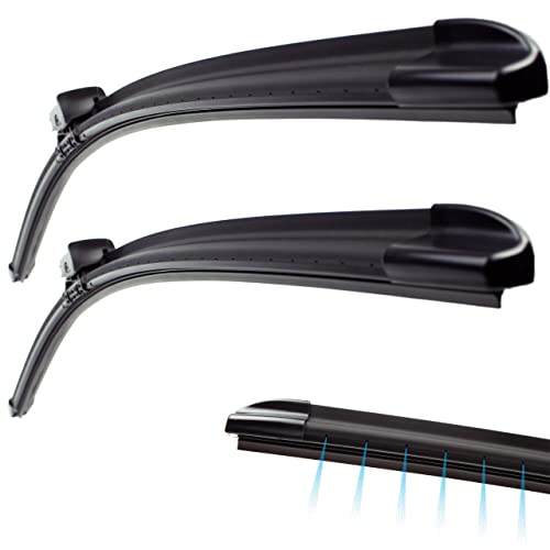 Image of Fits Mercedes E-Class Coupe Convertible C238 A238 2017-2022 Heated Front Wiper Blades Set 24"21" HY-091-A