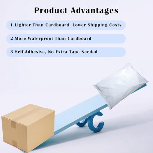 5 Stück Versandtüten 60×80 cm – Große blickdichte Versandtaschen Weiß, selbstklebende Plastik Versandbeutel, wasserdichte Shipping Bags für Kleidung, Warenversand und Lagerung