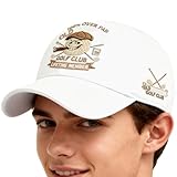 Generisch Gorras de béisbol - Gorras Bordadas Vintage | Gorra de béisbol con textura - Para Familia Amigos Adultos Amigo Padre Viajar Al Aire Libre Deportes Viajar, Blanco