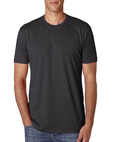 Next Level Apparel Men's Premium Fitted CVC T-Shirt (6210), Charcoal, Large