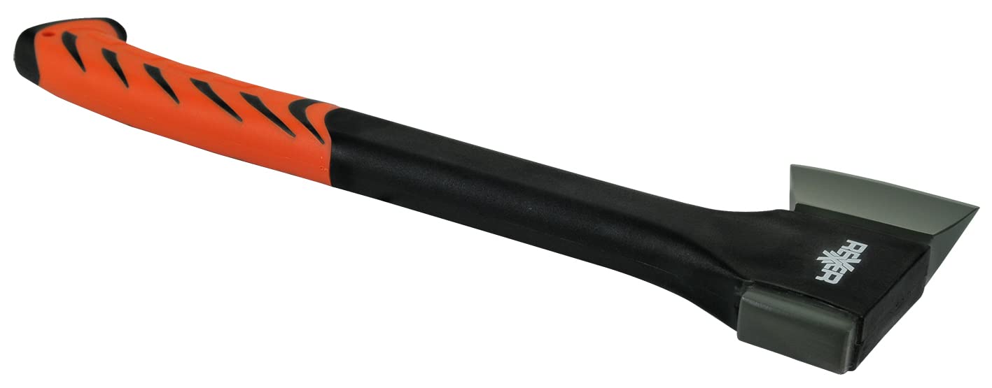 Rexxer siekiera zewnętrzna 1250 g | siekiera ręczna 60 cm | topór stolarski z trzonkiem z włókna szklanego | topór z ostrzem ze stali węglowej | młotek rozłupujący | siekiera do ogrodu i lasu | w zestawie ostrze i ochrona transportowa