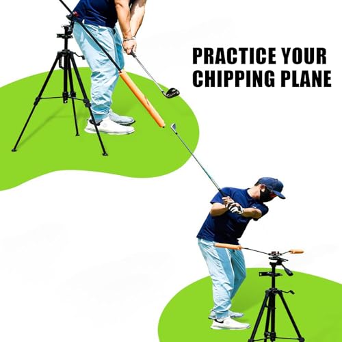Trépied smartphone pour swing de golf et tiges d'alignement réglables