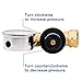 Accumeter 3/4 Lead-Free Water Pressure Regulator Brass Water Valve with Gauge, Adjustable Pressure Reducer for RV Camper, Build in Oil, NH Thread