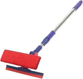 Rodo Limpa Vidro Modulável Cabo De Aço Inox Extensível