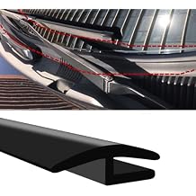 1.7M/ 5.6Ft Windshield Cowl Rubber Seal Strip, H-Shape Black Molding Trim Strips for Most Cars Trucks SUVs