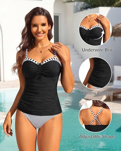 Image of Talisea Women's Underwire Tummy Control Swimsuit Top with Push Up - No Bottom Included